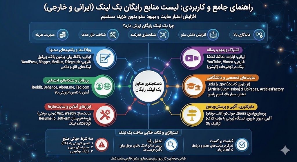لیست بک لینک رایگان